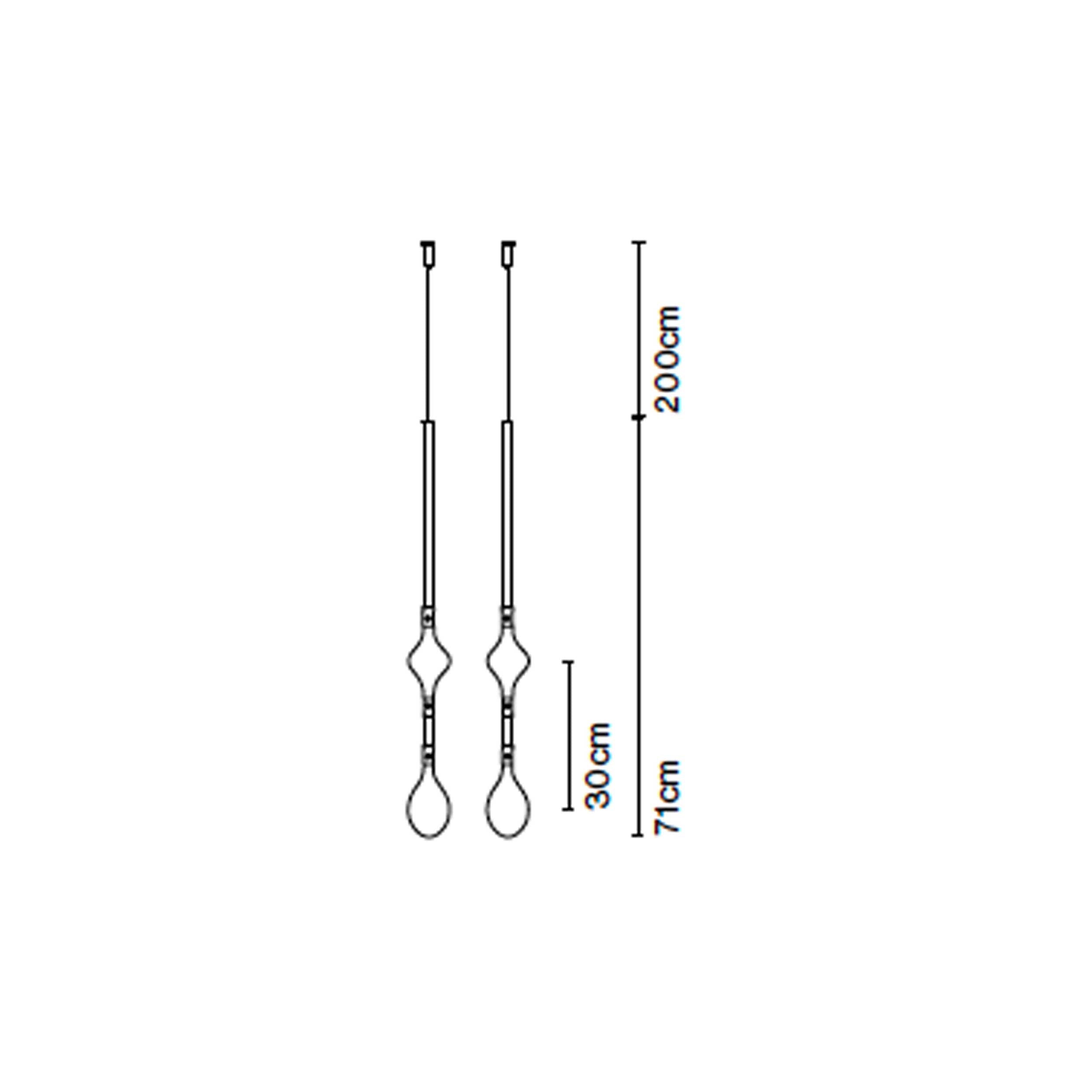Hooks for the Marset Fris LED pendant light