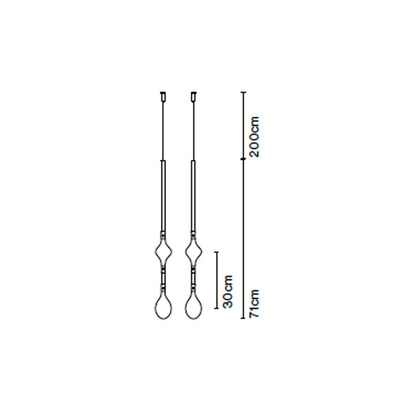 Hooks for the Marset Fris LED pendant light