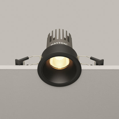 Maytoni Dip LED 50° recessed circular light black