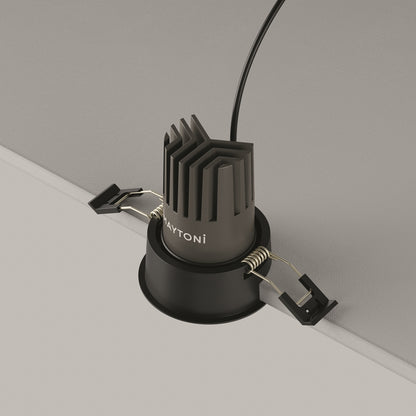 Maytoni Dip LED 50° recessed circular light black