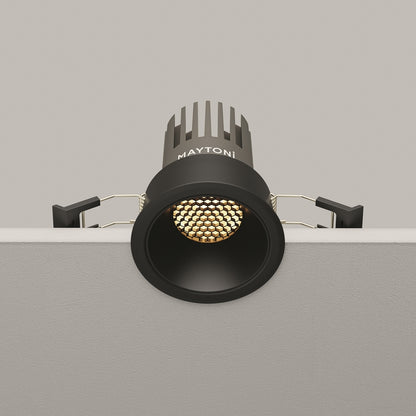 Maytoni Dip LED 50° recessed circular light black