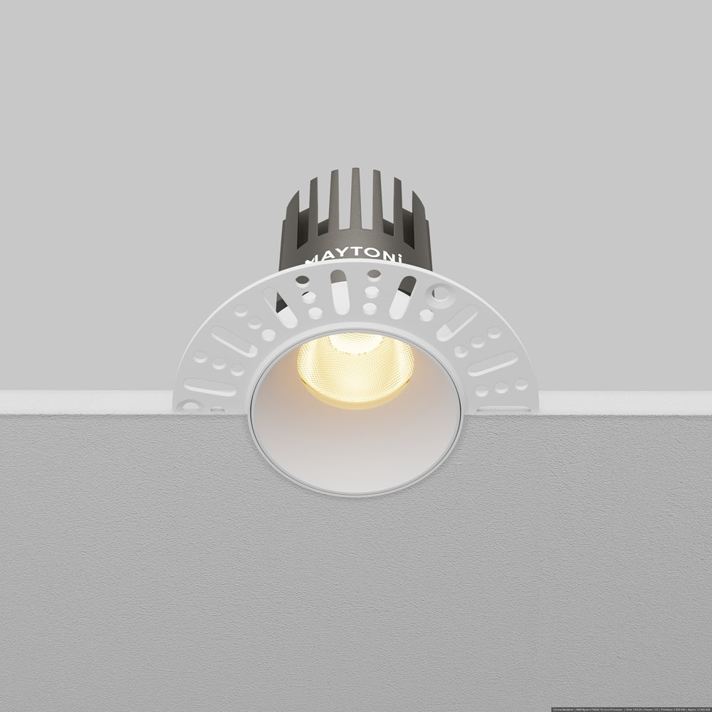 Maytoni Dip LED 50° recessed circular light white