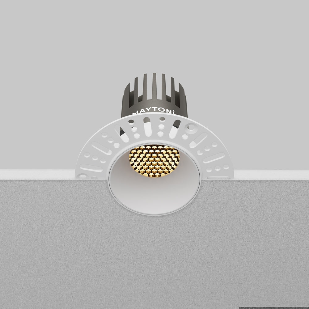Maytoni Dip LED 50° recessed circular light white