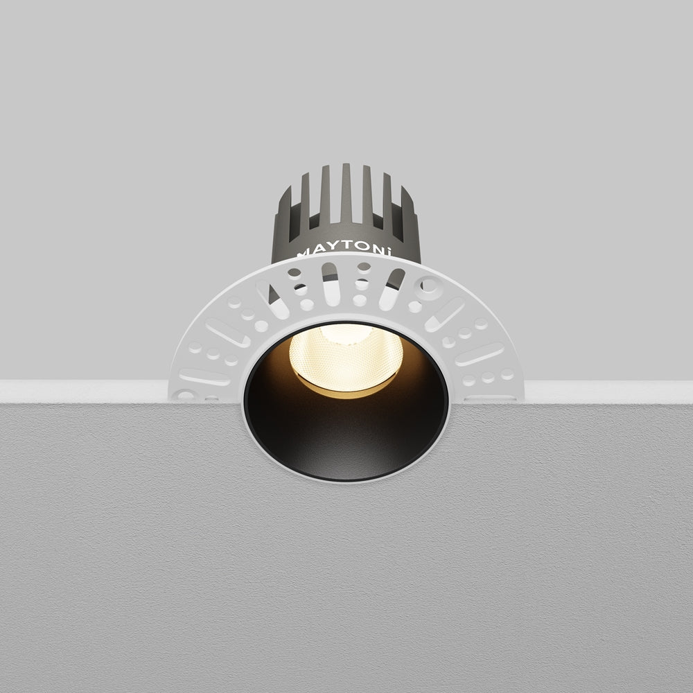 Maytoni Dip LED 50° recessed circular light black