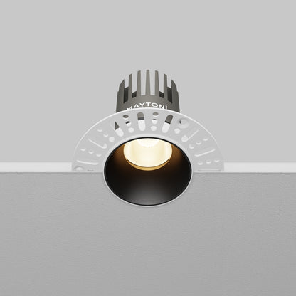 Maytoni Dip LED 50° recessed circular light black