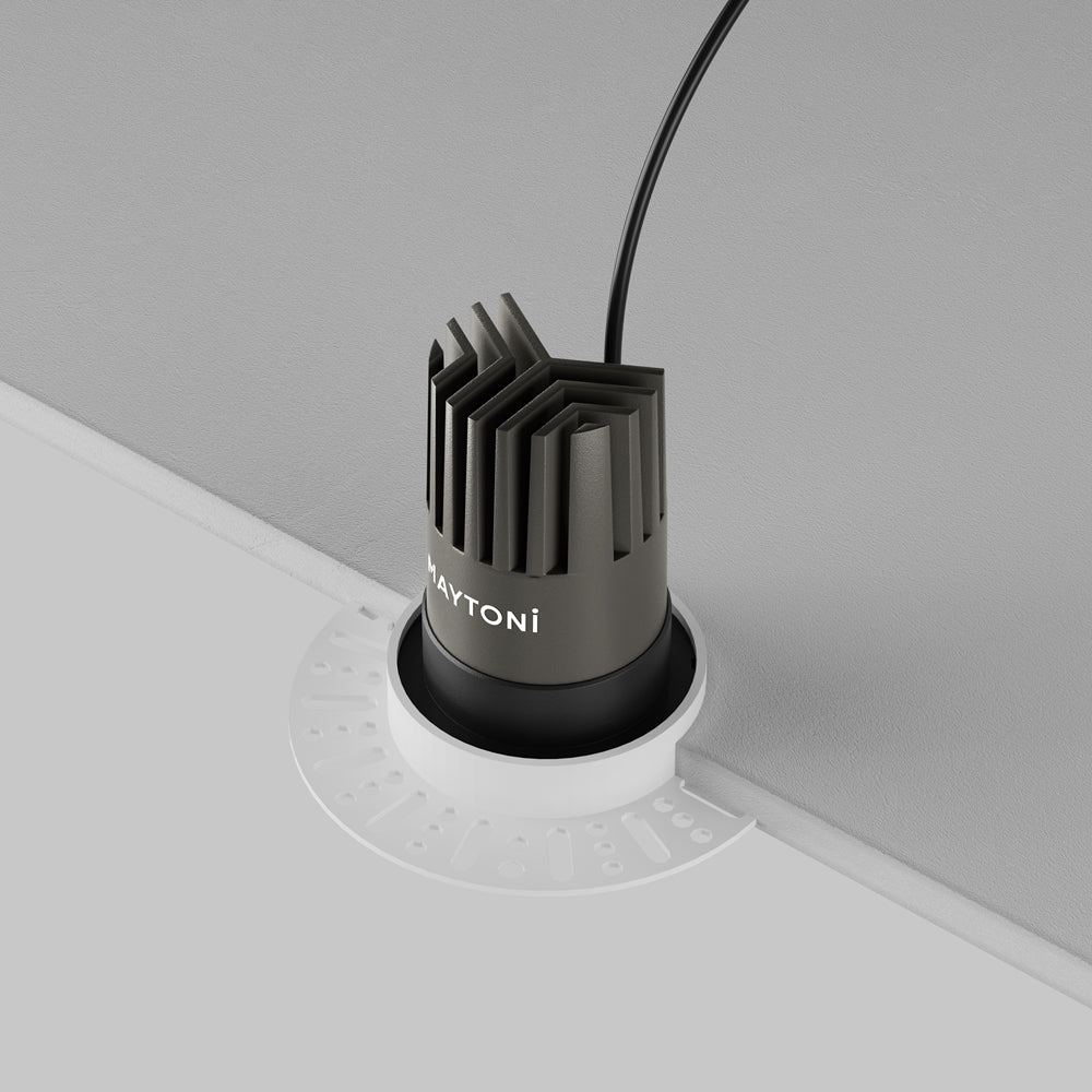 Maytoni Dip LED 50° recessed circular light black
