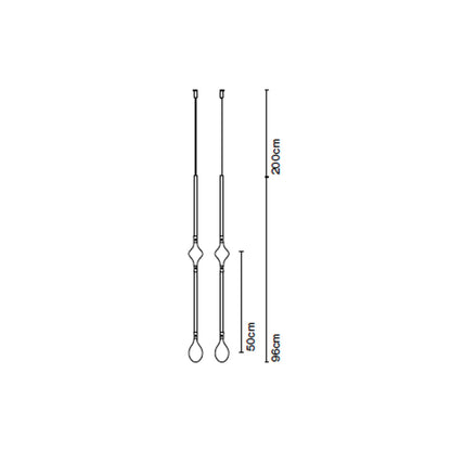 Hooks for the Marset Fris LED pendant light