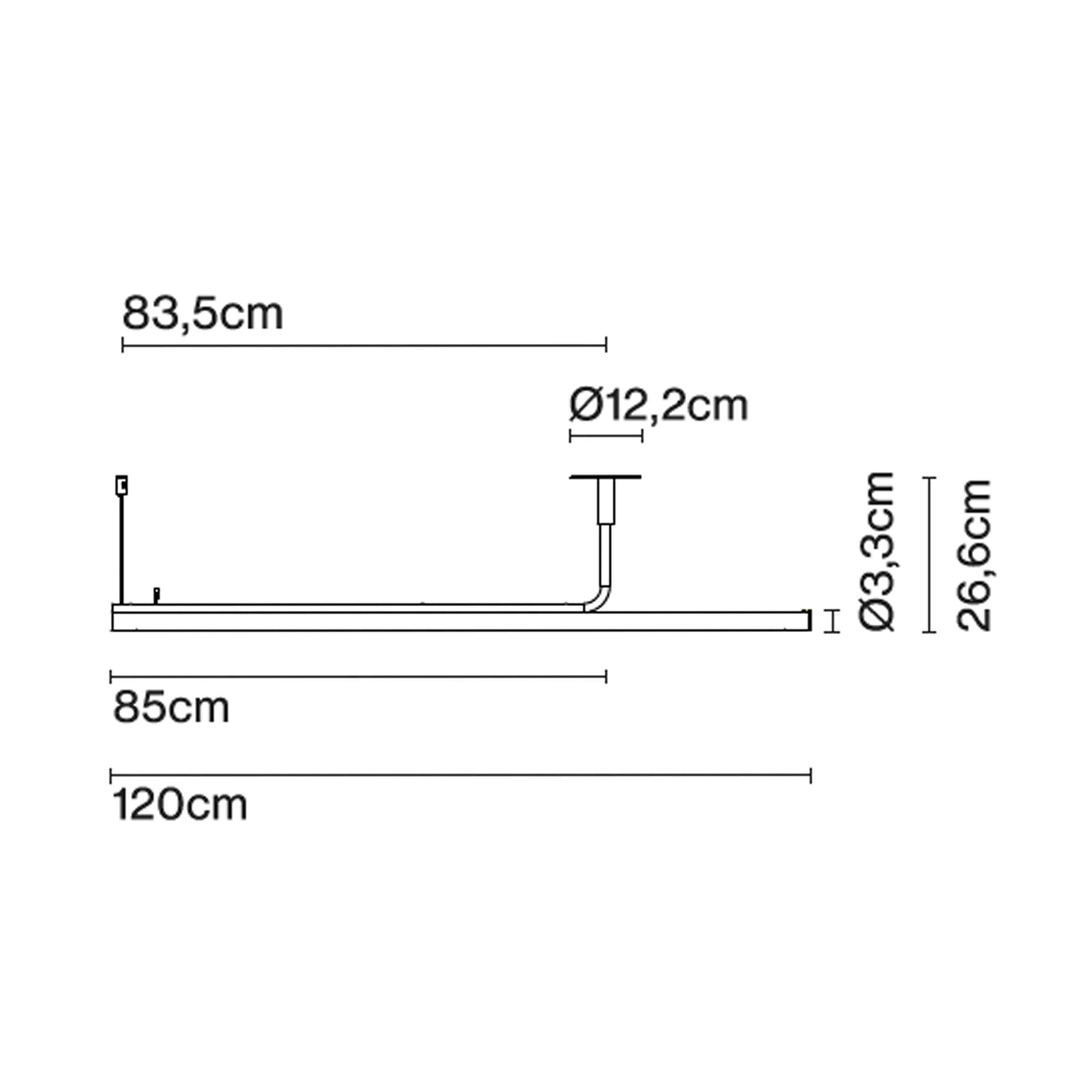 Marset Ambrosia Pro LED RSC 120/180 linear pendant light