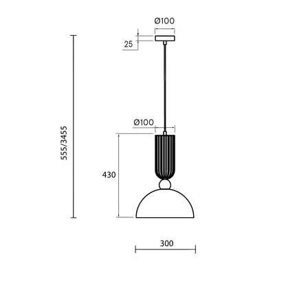 Maytoni Antic E27 pendant light