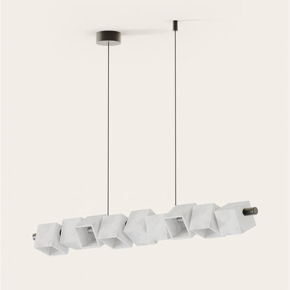 Aromas Cubic L LED závěsné alabastrové svítidlo lustr