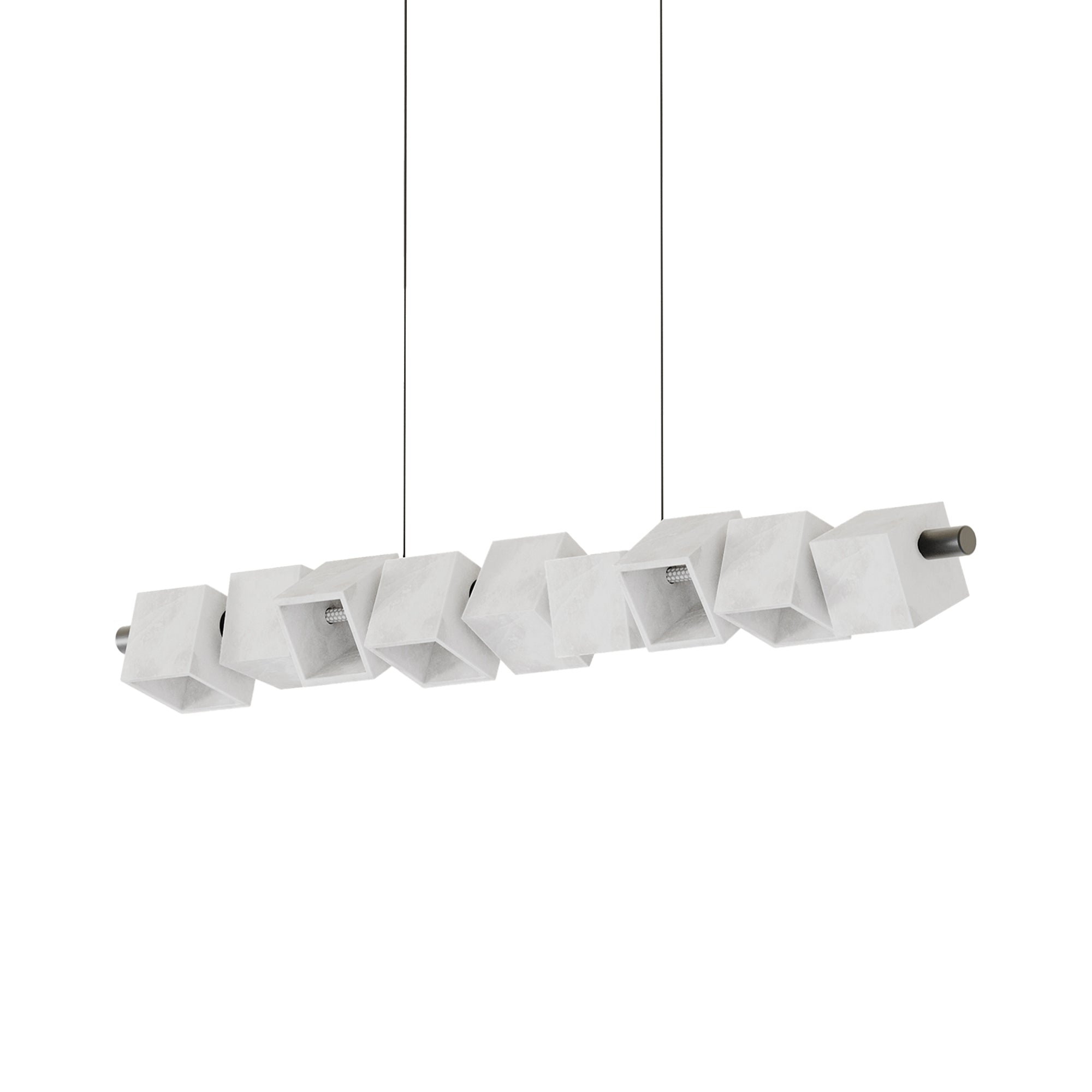 Aromas Cubic L LED závěsné alabastrové svítidlo lustr