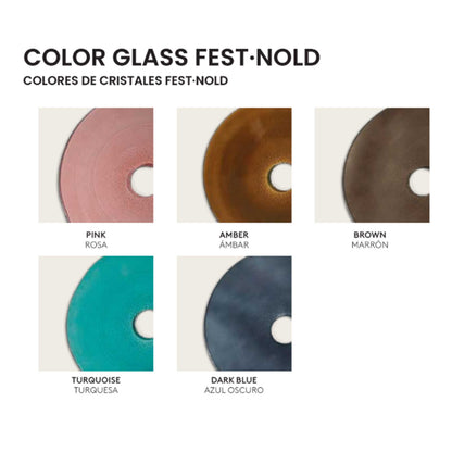 Aromas Nold E27 glass wall light