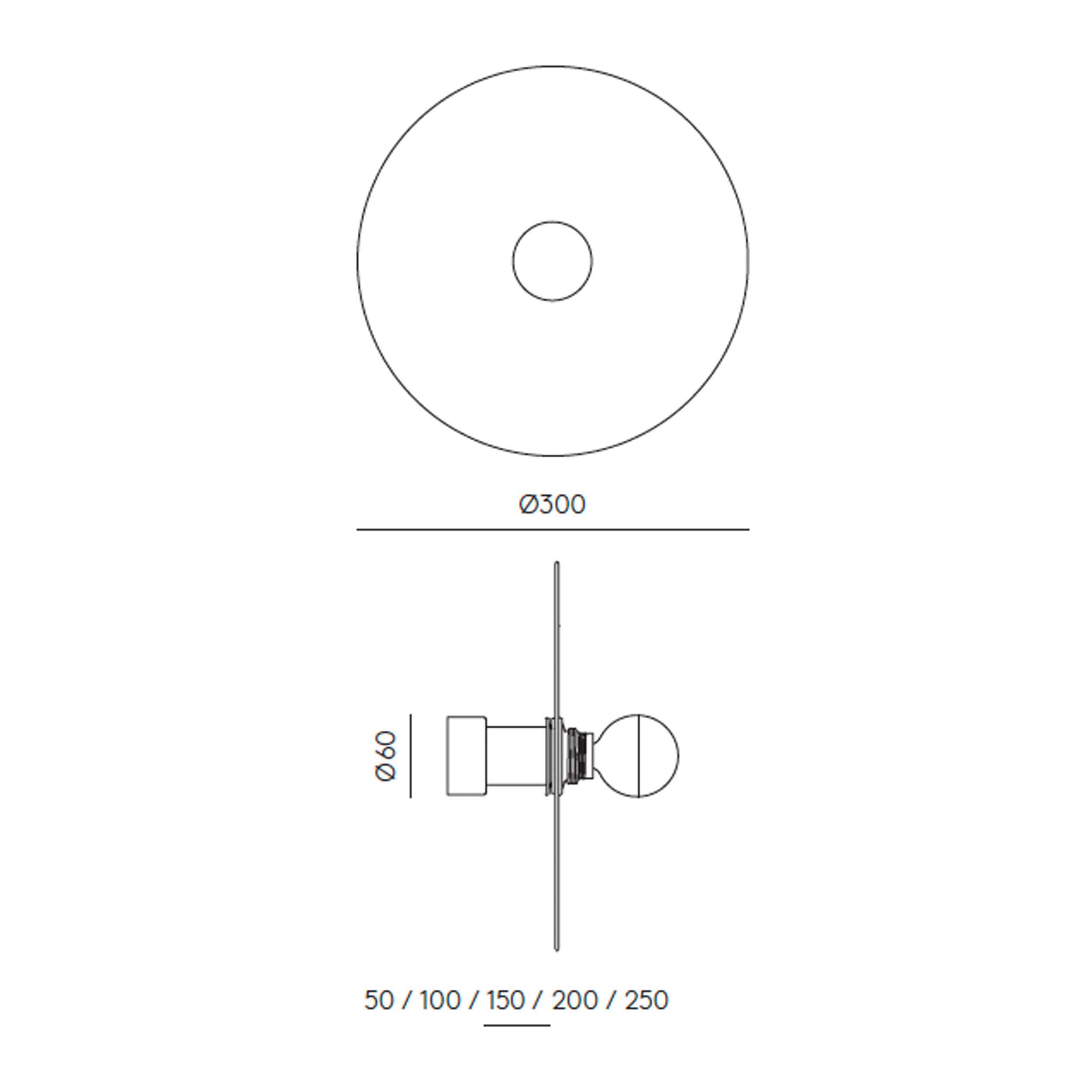 Aromas Nold E27 glass wall light