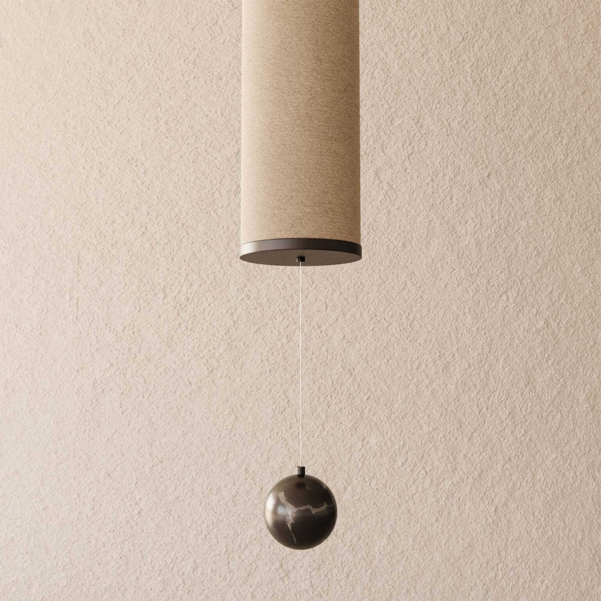 Aromas Nooi L T8 závěsné svítidlo lněné
