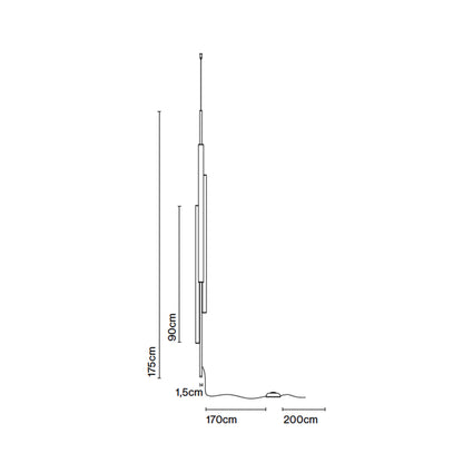 Marset Ambrosia V3 LED Plug-in Vertical Pendant light