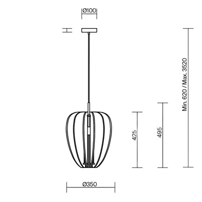 Maytoni Cambio E27 hanging acoustic light