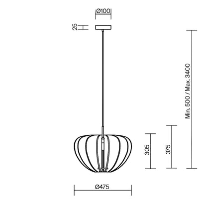 Maytoni Cambio E27 hanging acoustic light