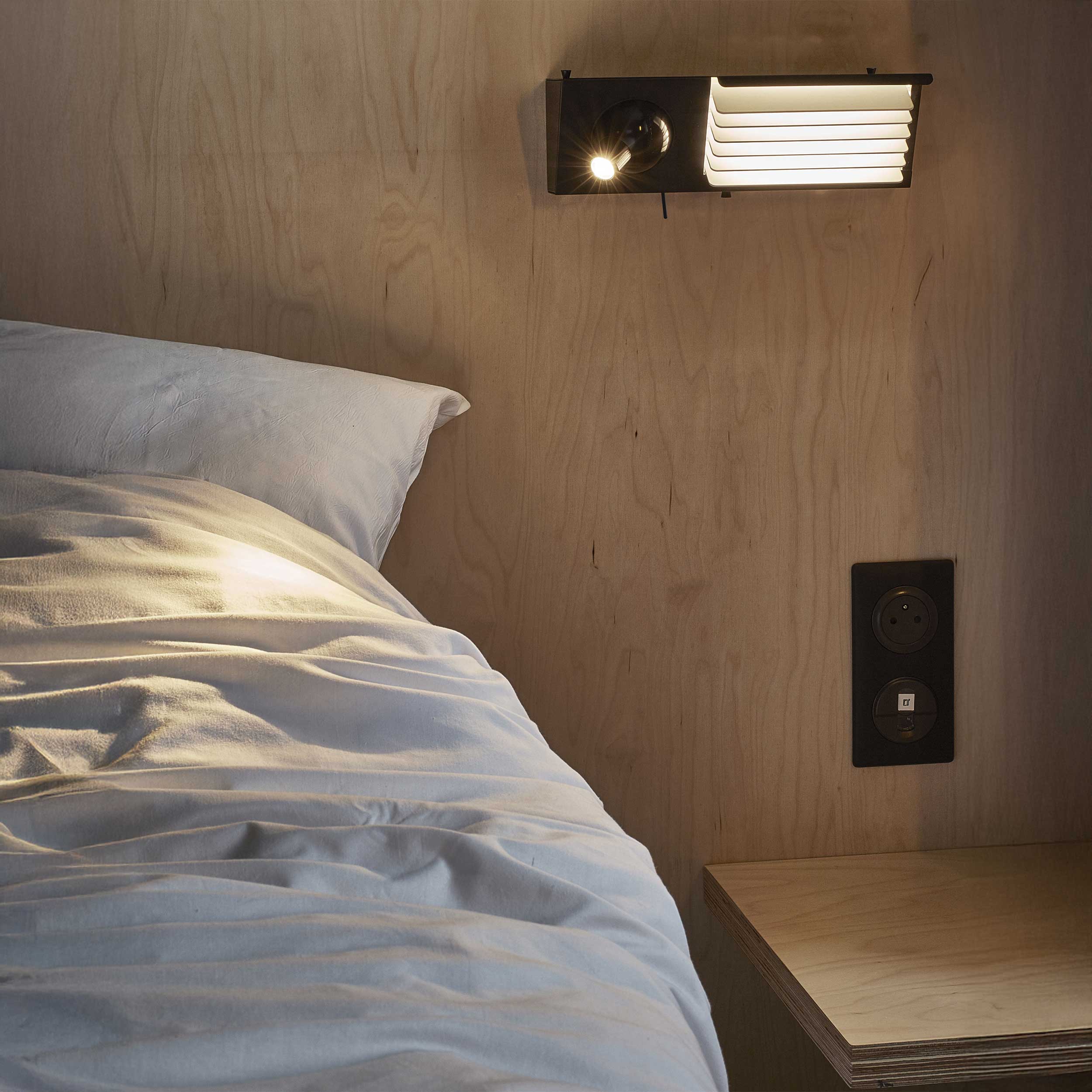 DCW éditions Biny LED wall lamp for bed