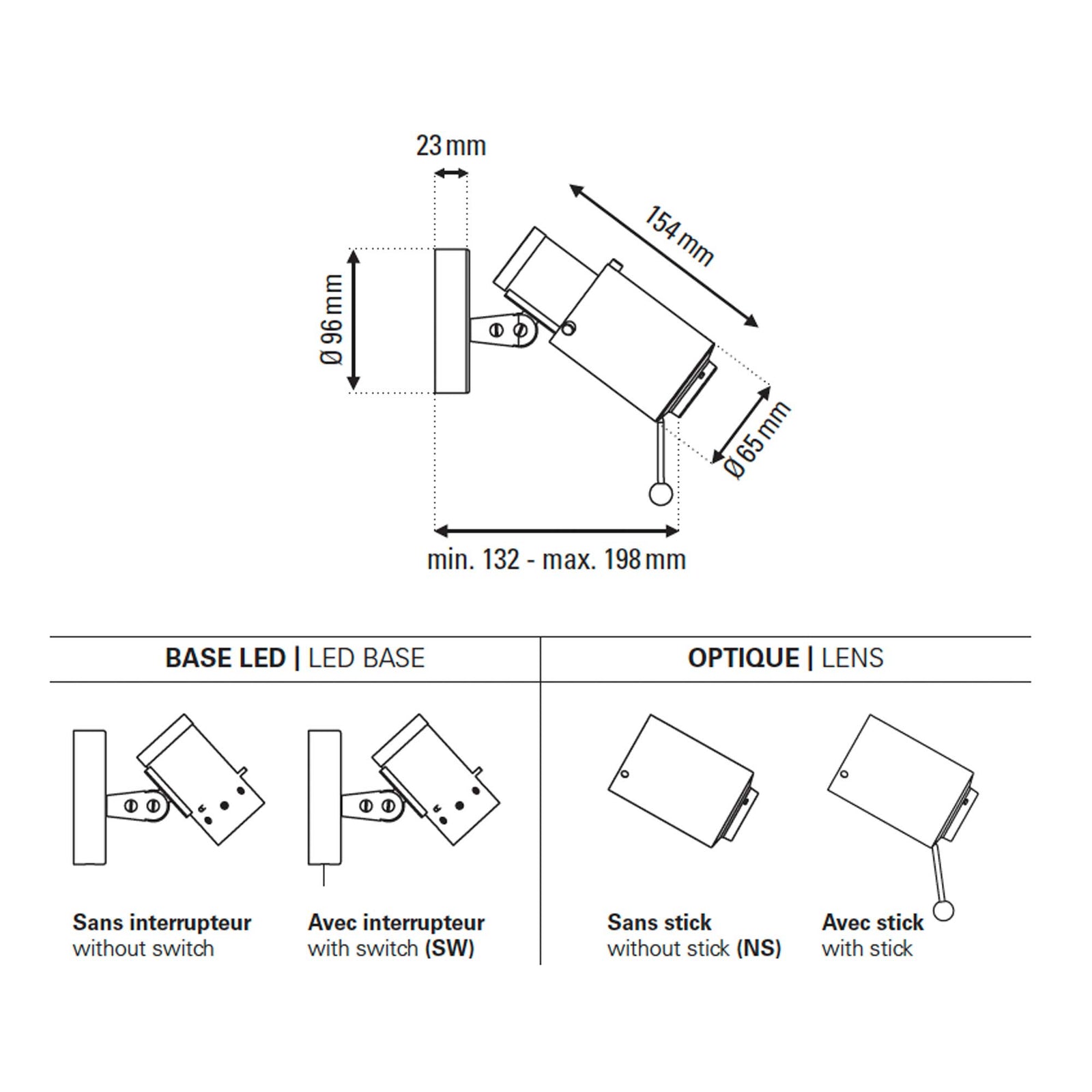 DCW éditions Biny Spot LED spot light