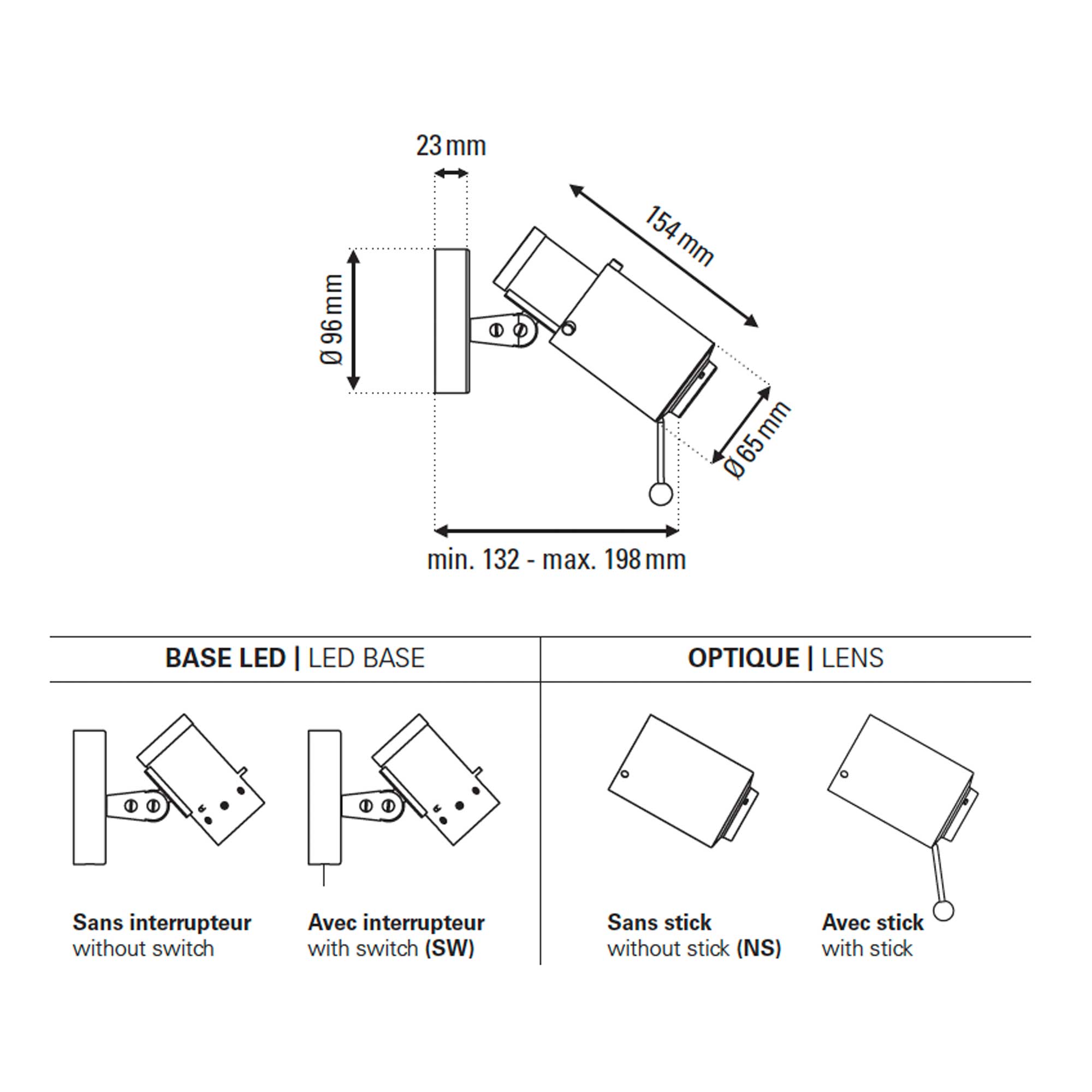 DCW éditions Biny Spot LED spot light
