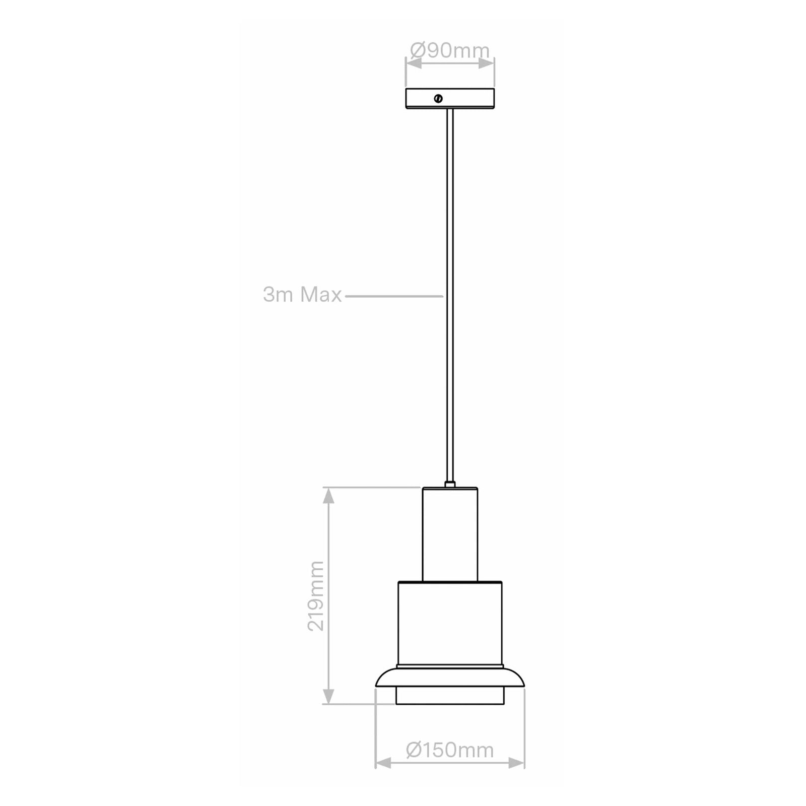 DCW éditions Chaumont S E27 pendant luminaire