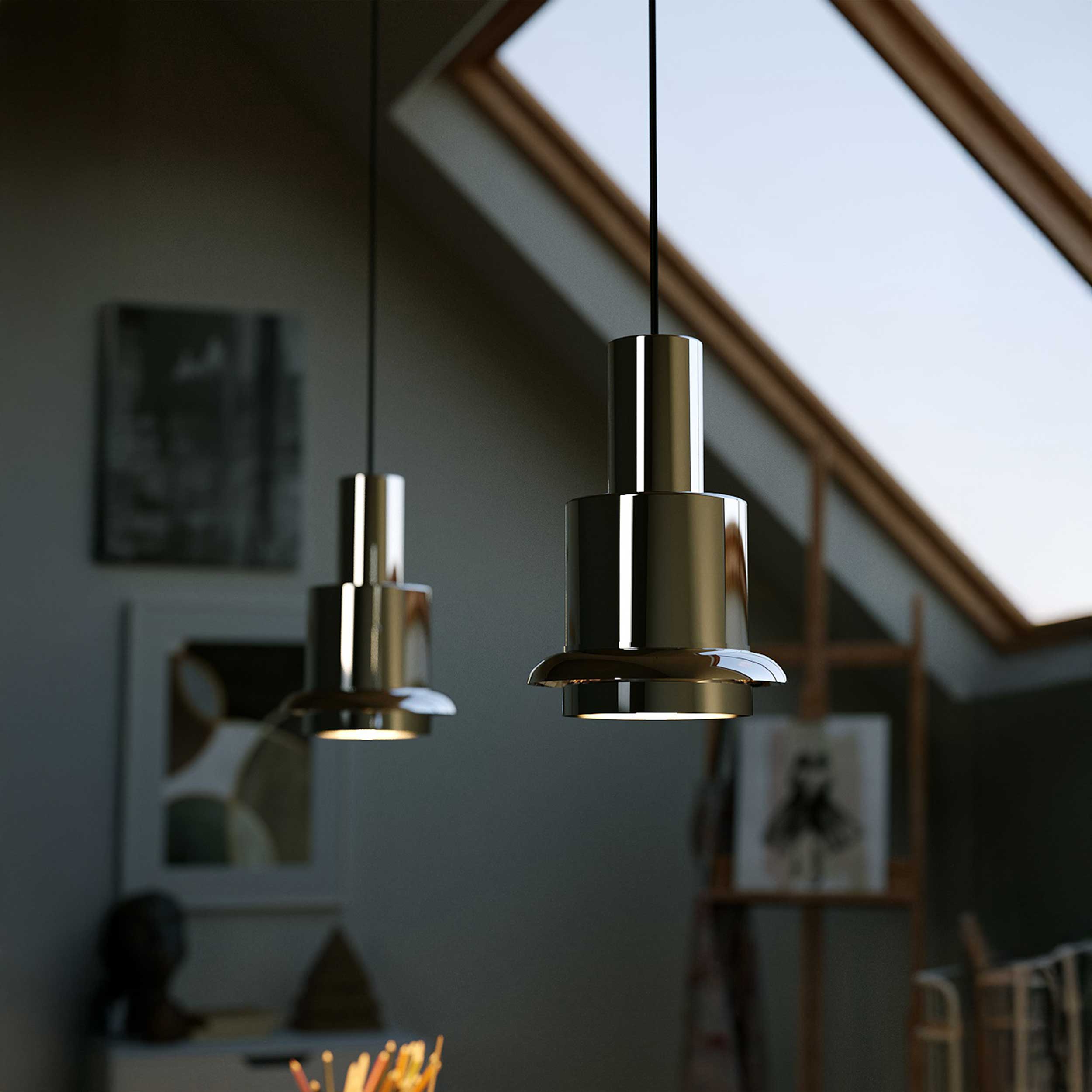 DCW éditions Chaumont L E27 pendant luminaire