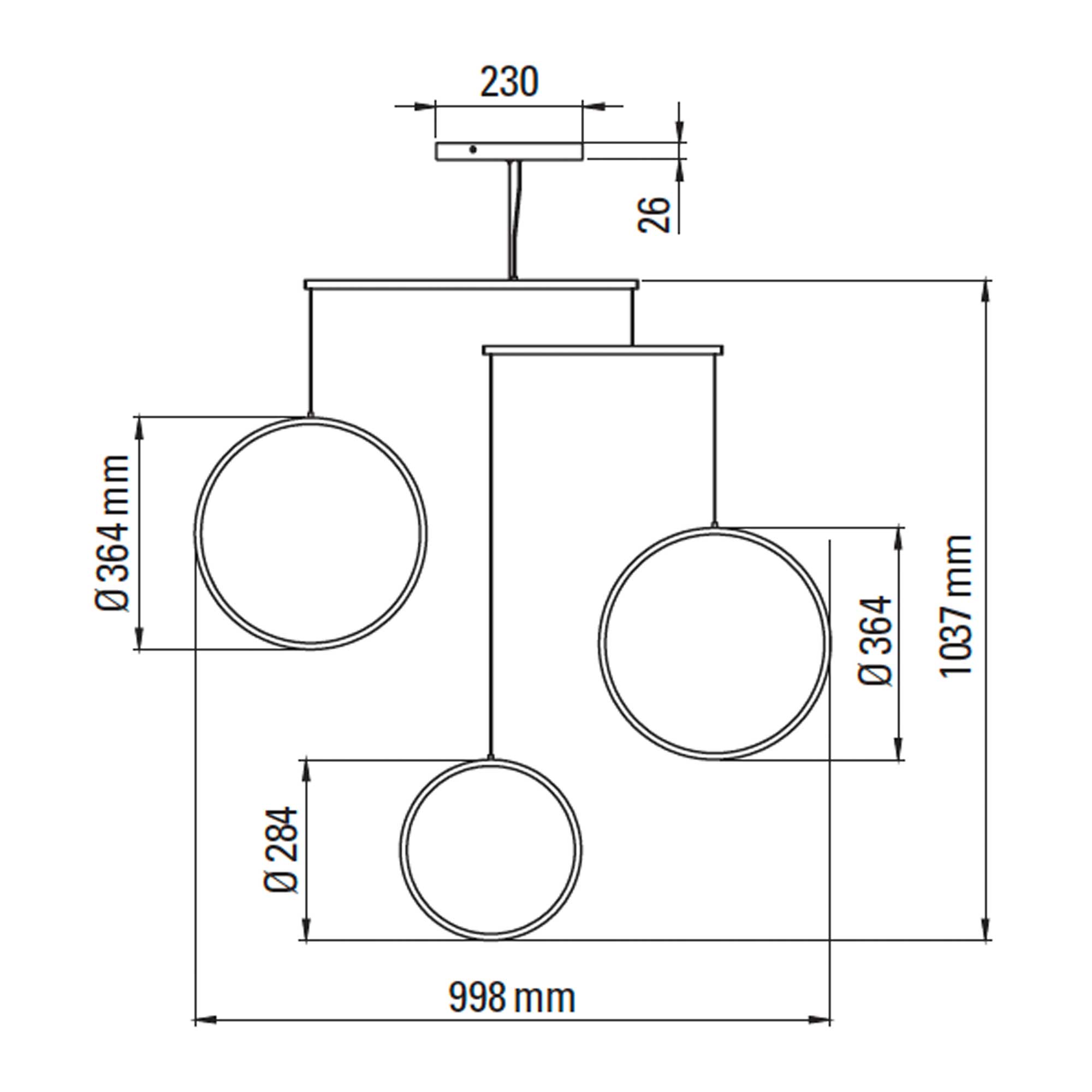 DCW éditions Focus LED pendant luminaire