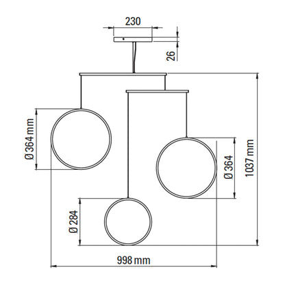 DCW éditions Focus LED pendant luminaire
