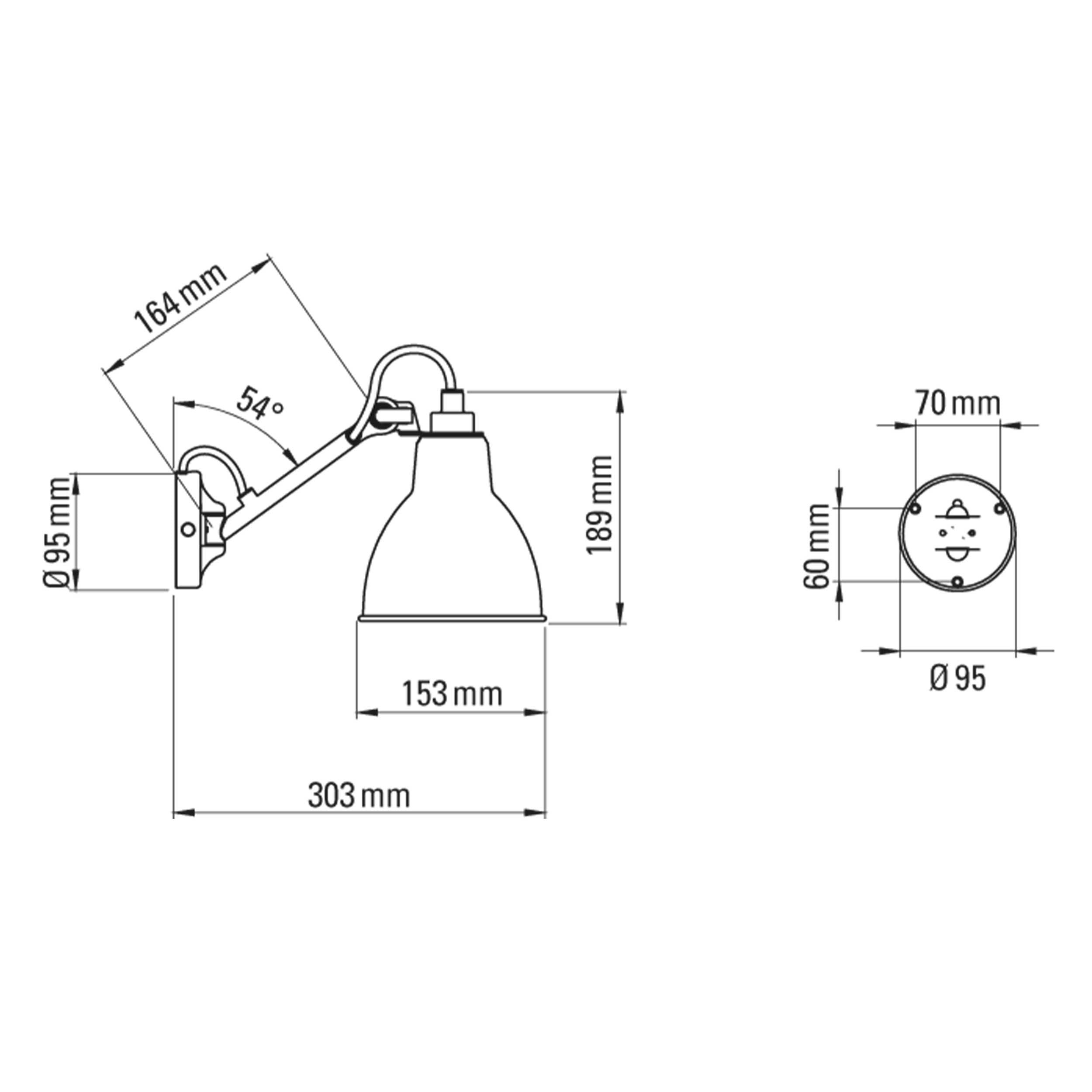 DCW éditions Lampe Gras N°104 E27 bathroom light IP44