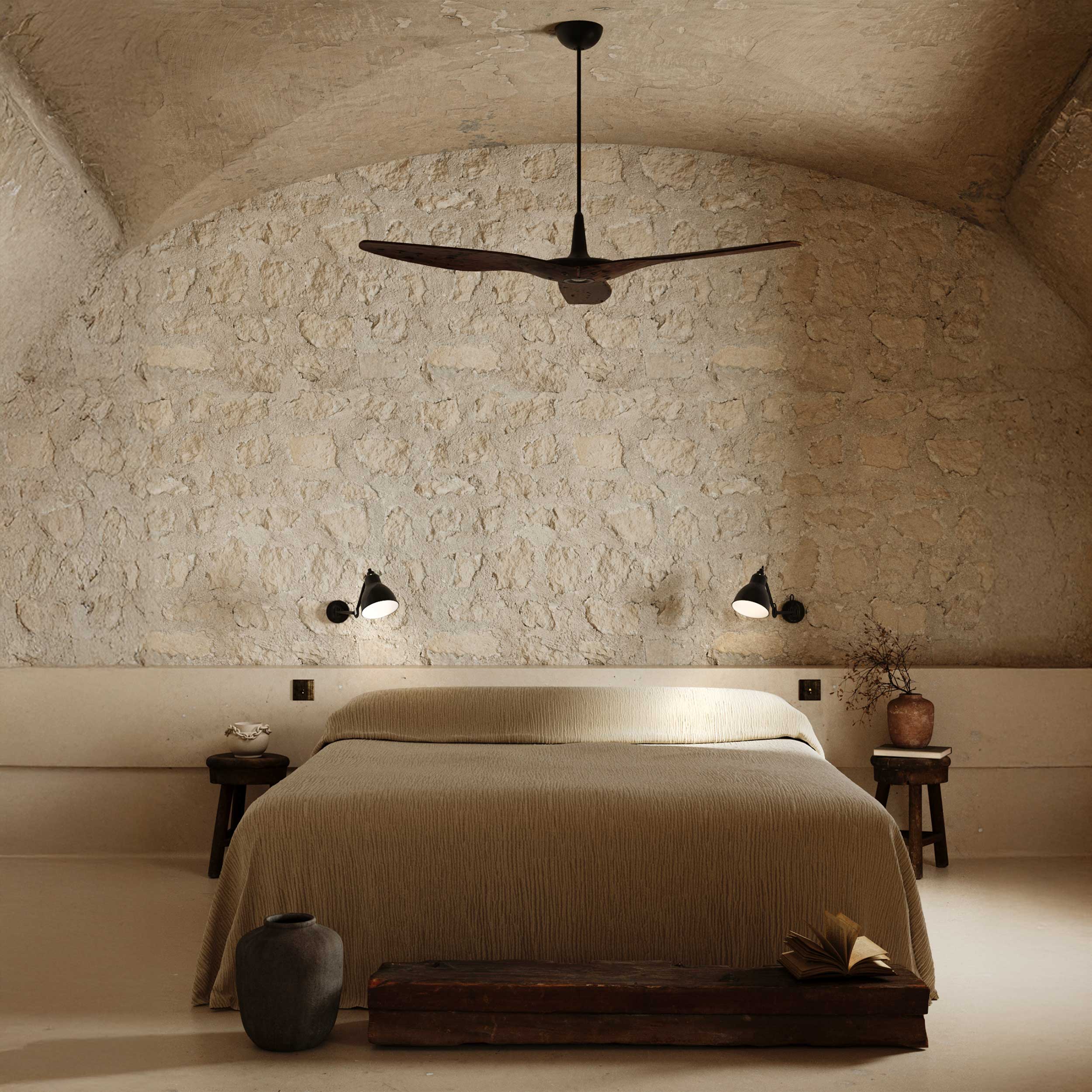 DCW éditions Lampe Gras N°204 E27 wall lamp for bed