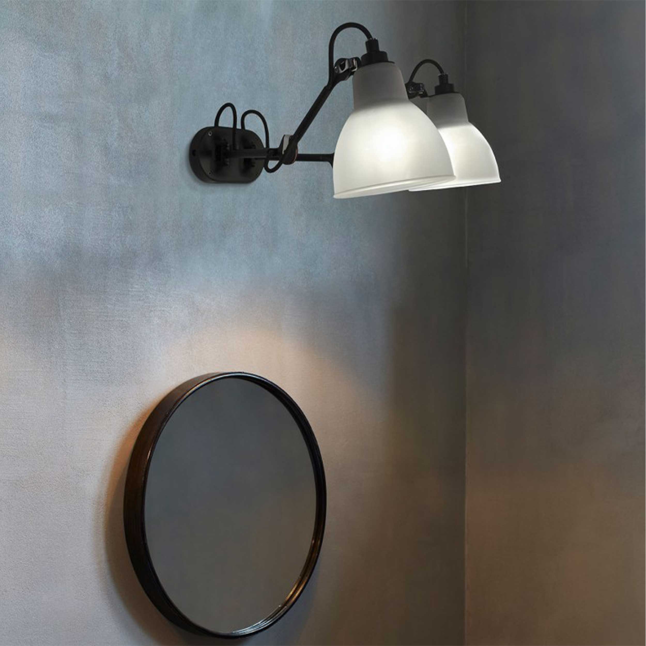 DCW éditions Lampe Gras N°204 E27 double bathroom light IP44