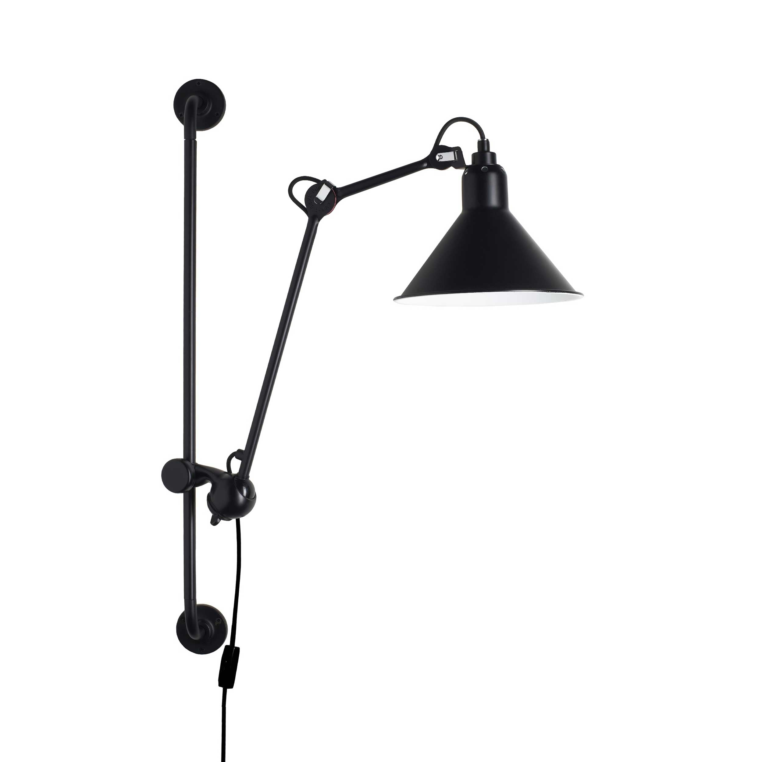 DCW éditions Lampe Gras N°210 E14 wall lamp with switch