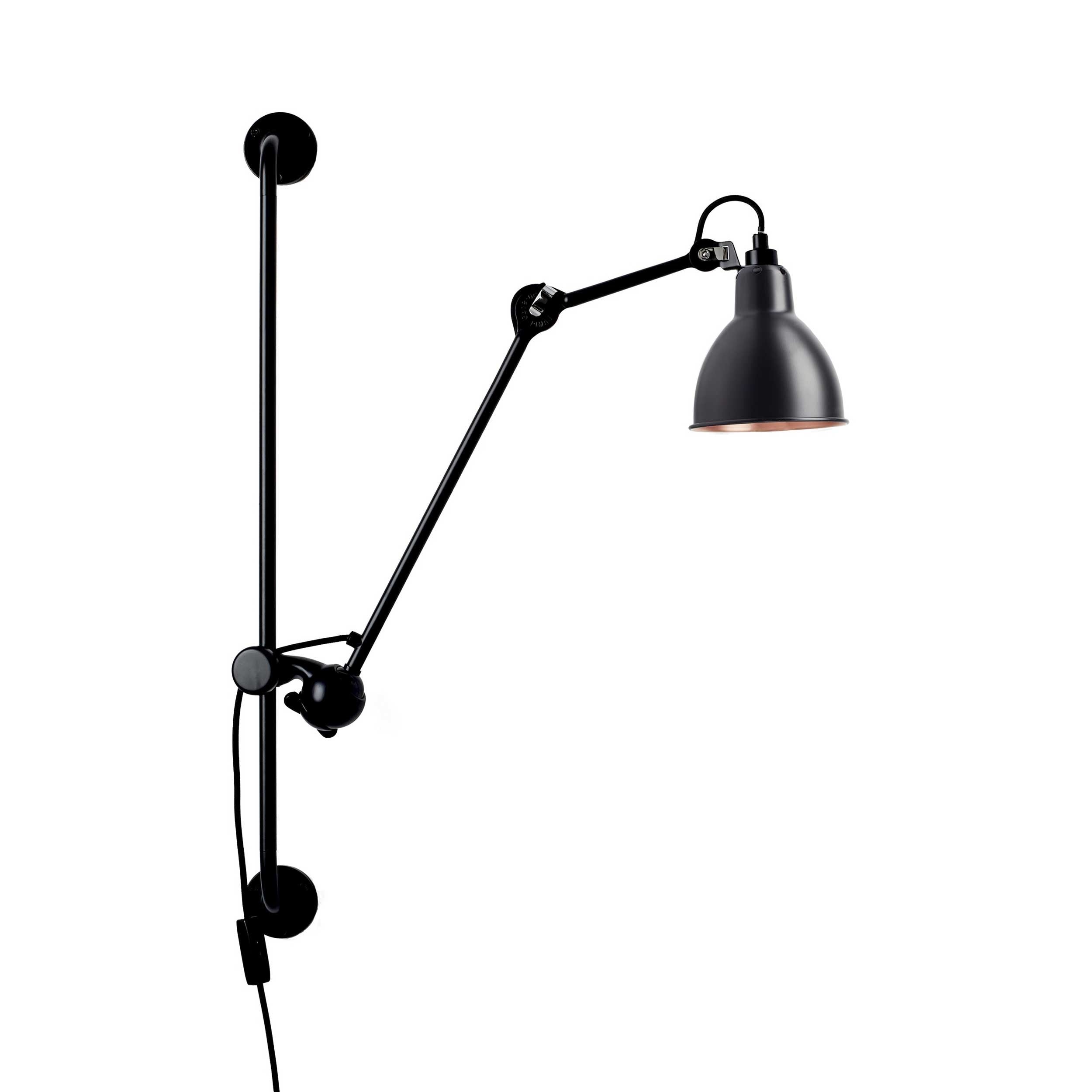 DCW éditions Lampe Gras N°210 E14 wall lamp with switch