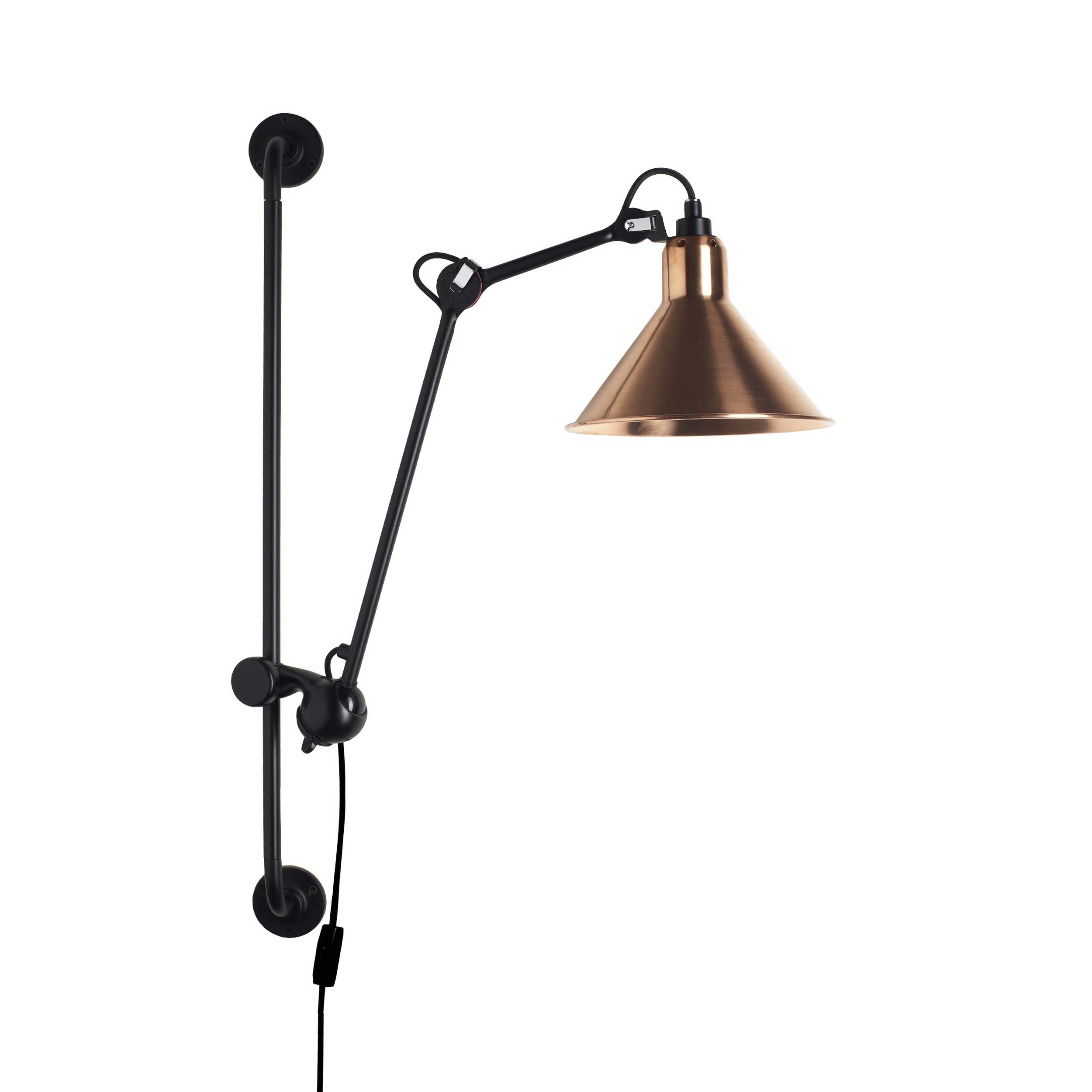 DCW éditions Lampe Gras N°210 E14 wall lamp with switch