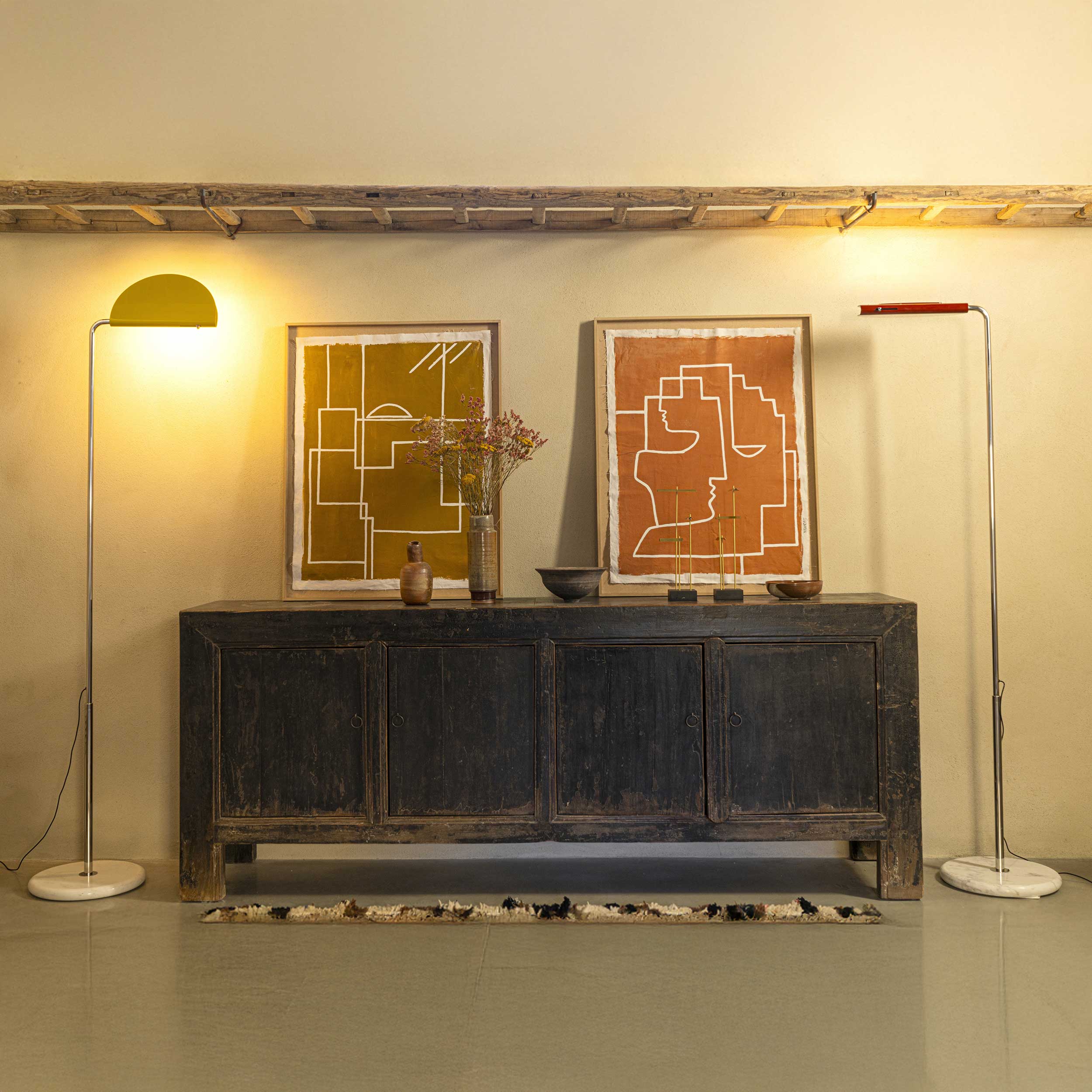 DCW éditions Mezzaluna LED floor lamp