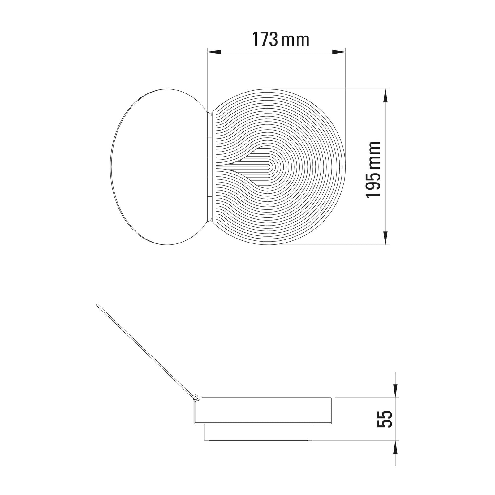 DCW éditions Poudrier LED wall lamp