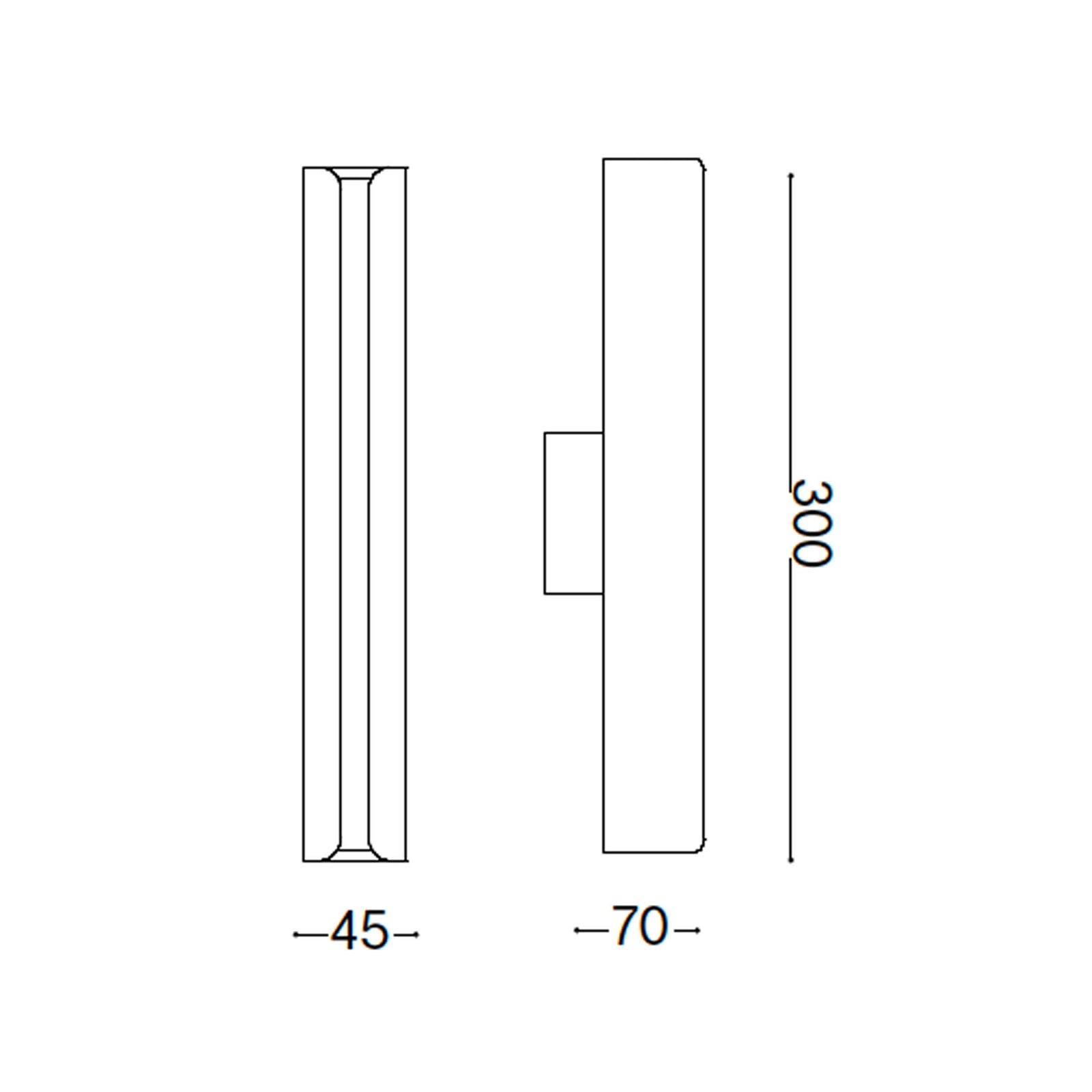 Ideal lux Dorica LED wall lamp