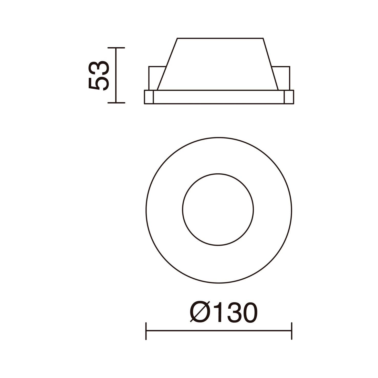 Indeluz Trimless Len Round M GU10 recessed luminaire