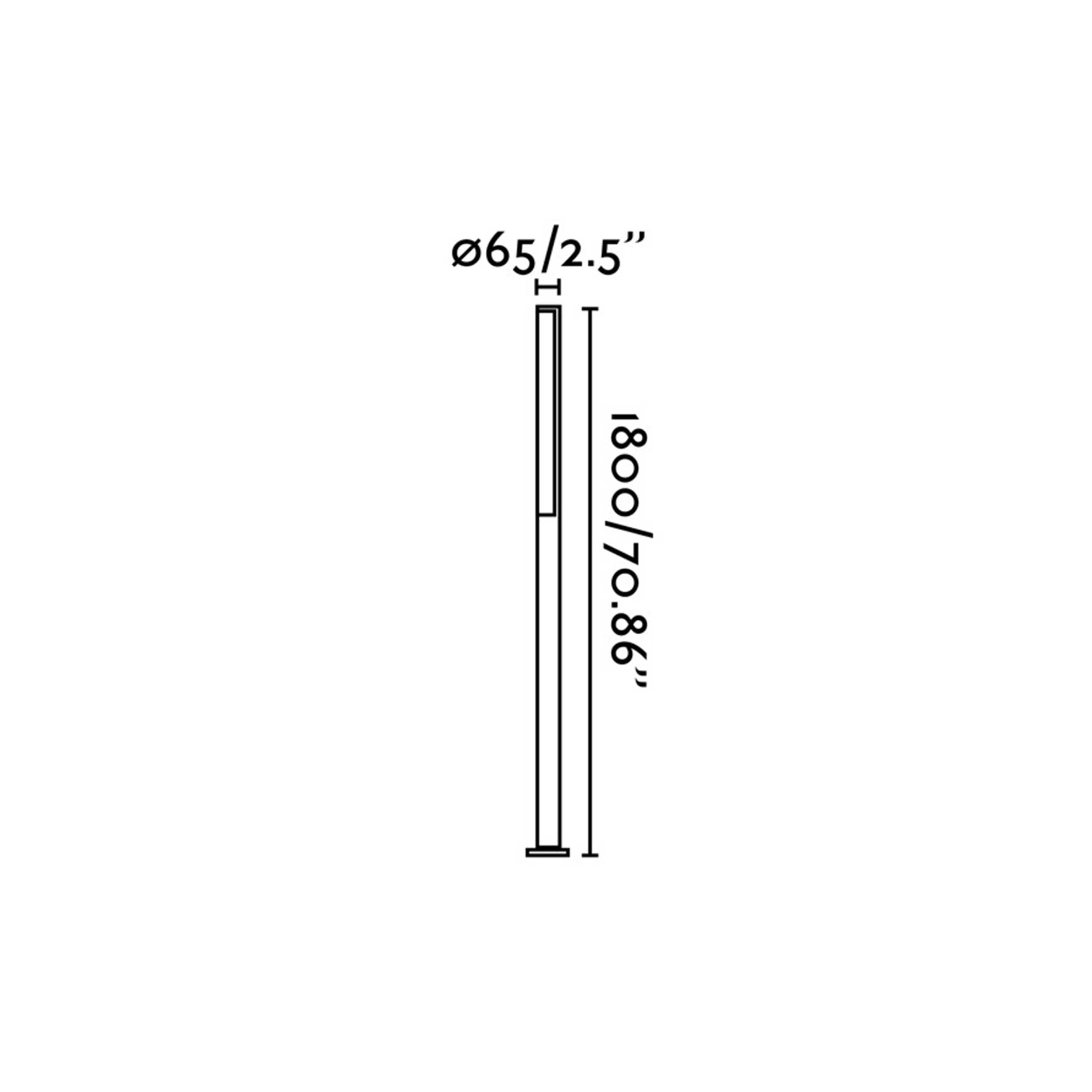 Faro Beret LED column exterior light IP54
