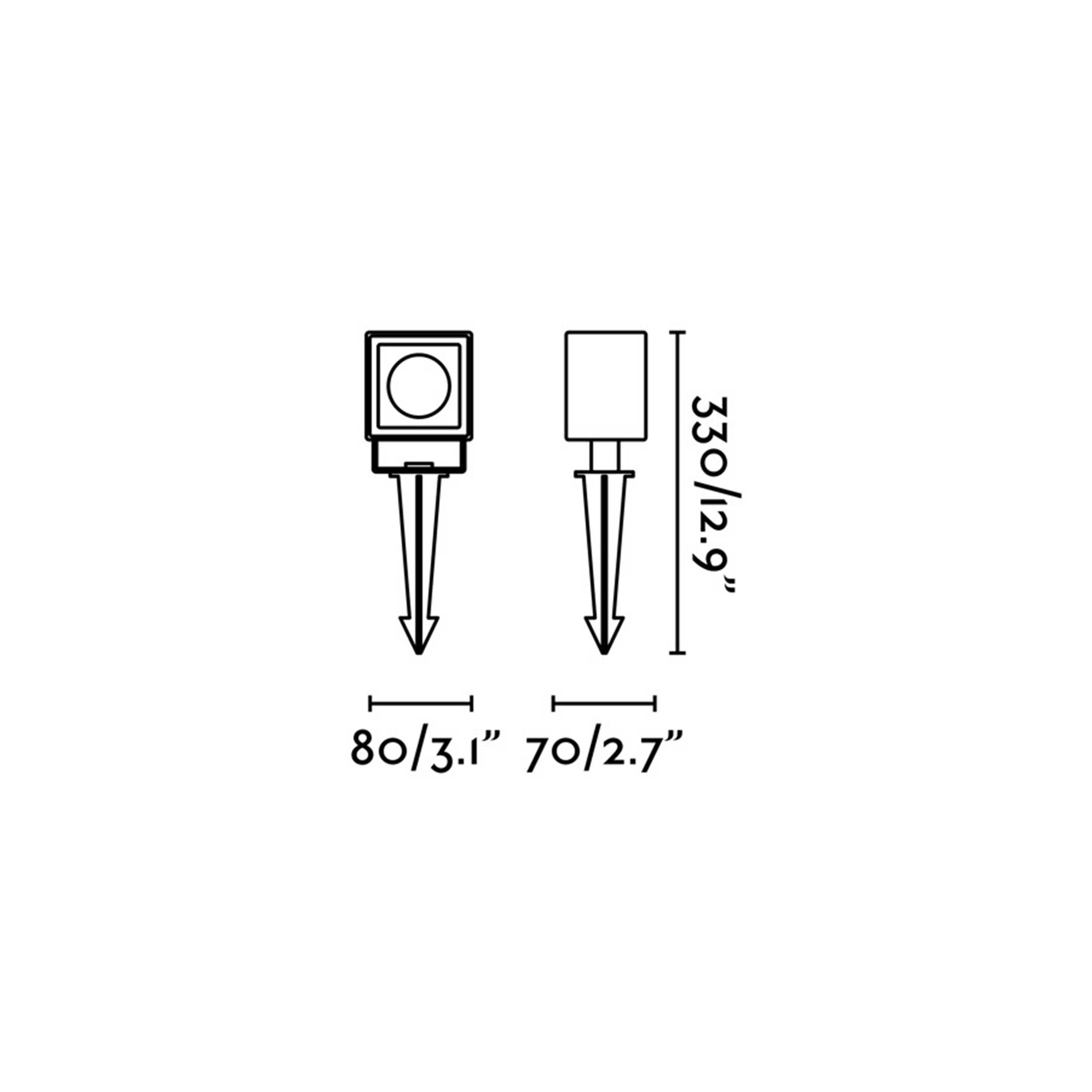 Faro Sobek LED column exterior light IP65