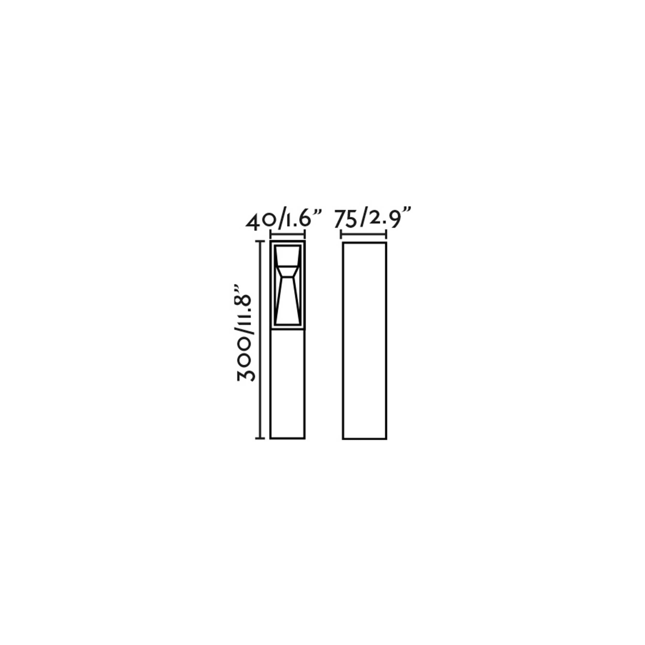 Faro Til LED column exterior light IP65 24V
