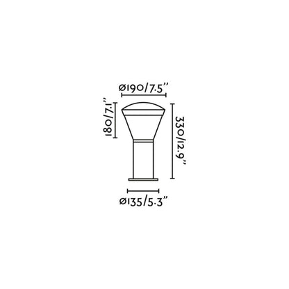 Faro Shelby LED column exterior light IP54