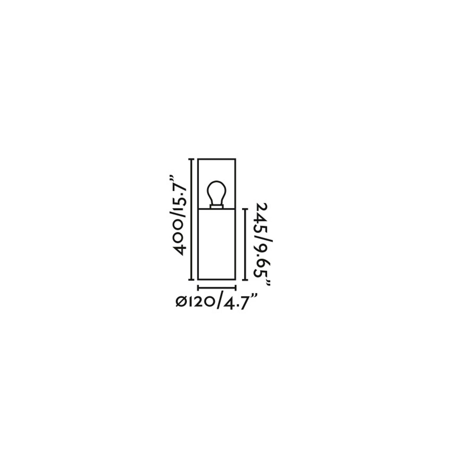 Faro Kila E27 column exterior light IP65