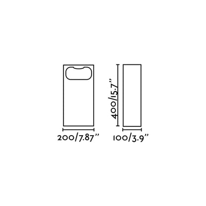 Faro Glint LED column exterior light IP55