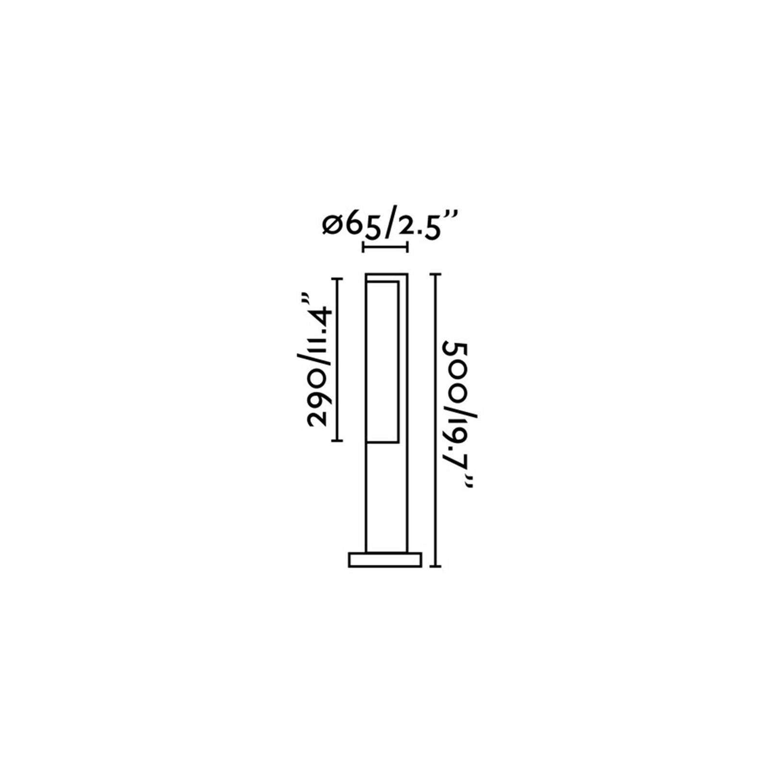 Faro Beret LED column exterior light IP54