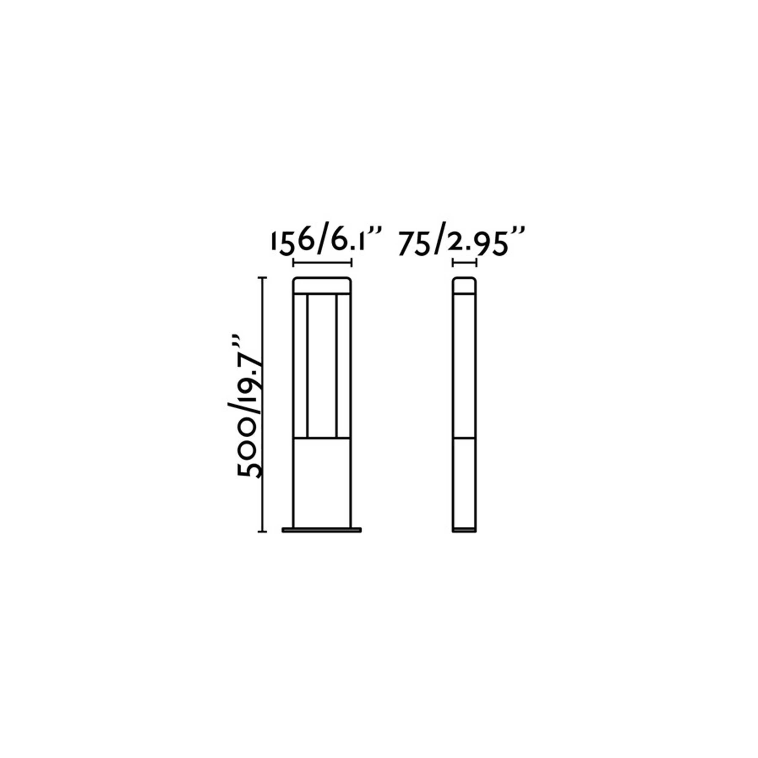 Faro Nanda LED column exterior light IP54