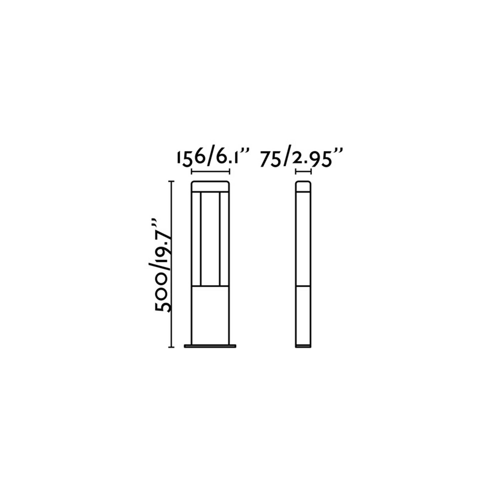 Faro Nanda LED column exterior light IP54