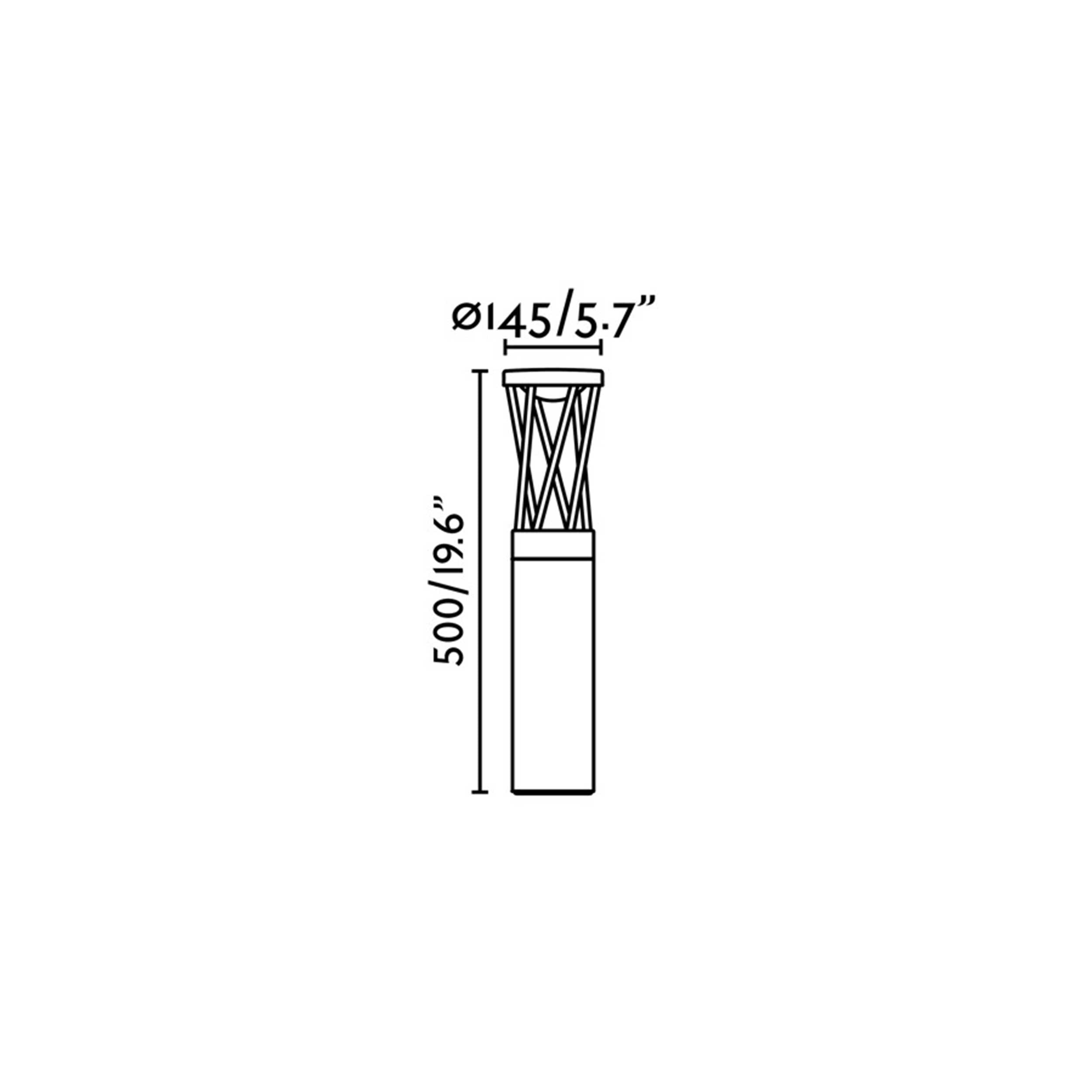 Faro Twist LED column exterior light IP65