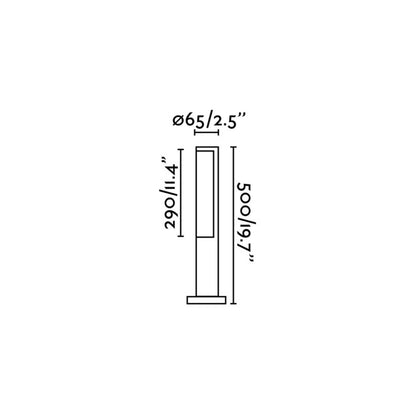 Faro Beret LED column exterior light IP54