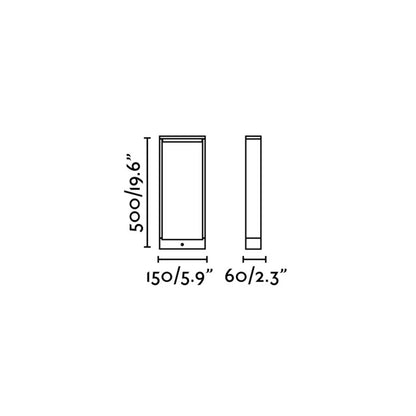 Faro Alp LED column exterior light IP54